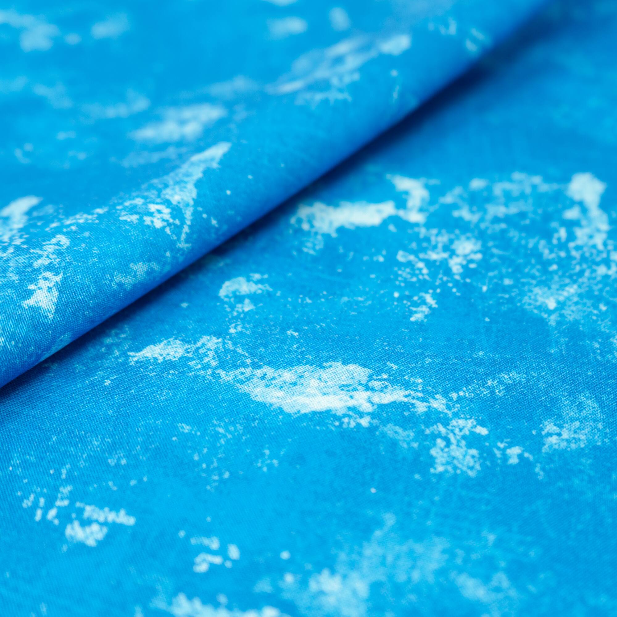SINGER Blue Grunge Tonal Strong Cotton Fabric